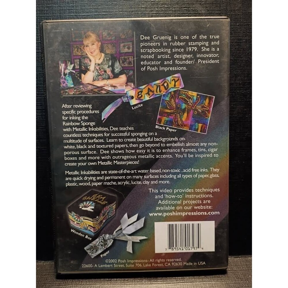 More Magical Metallic Rainbow Sponge With Dee Gruening DVD VIDEO INSTRUCTIONAL - Picture 2 of 2